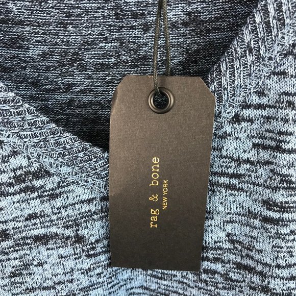 NWT rag & bone Ramona V-Neck Tank Top Blue SIze L - Picture 3 of 4
